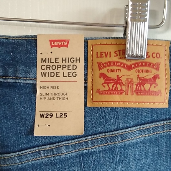Mile high Levi's wide leg jeans size 29 - Picture 9 of 13